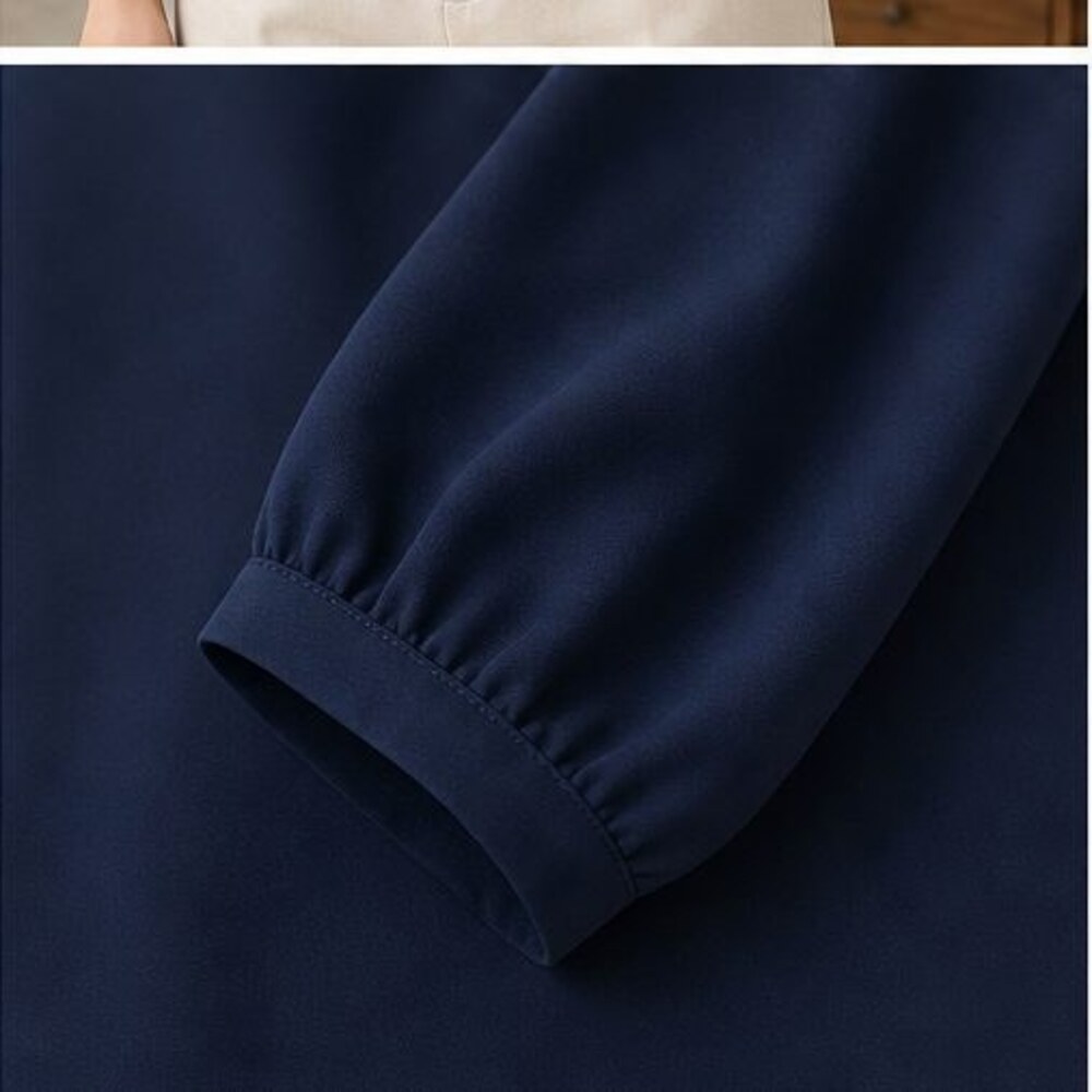 Navy Tunic Blouse - Picture 5 of 6